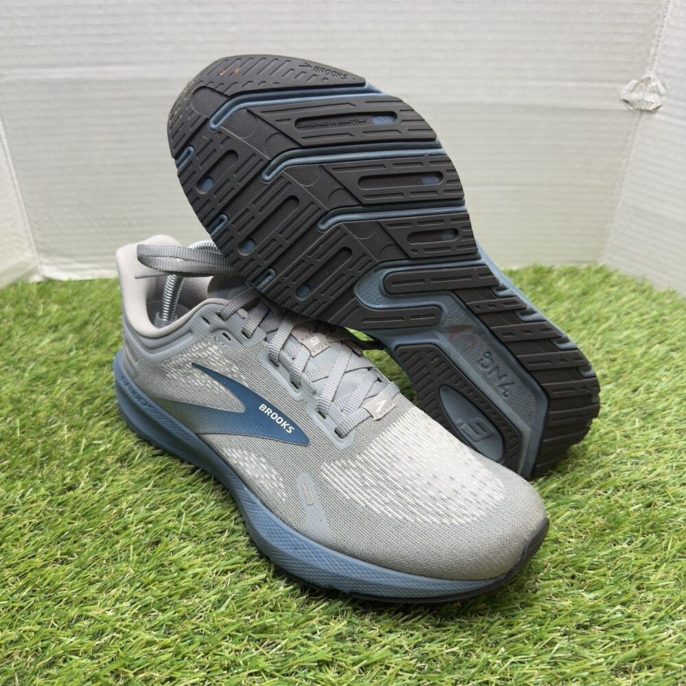 Brooks Launch 9 Gray/Midnight/White Running Shoes Size 7.5